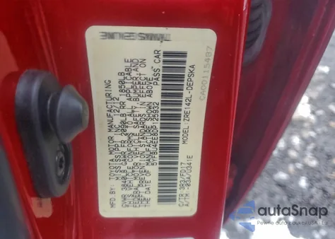 2013 Toyota Corolla Base из США, поврежденный, VIN 5YFBU4EE8DP125932